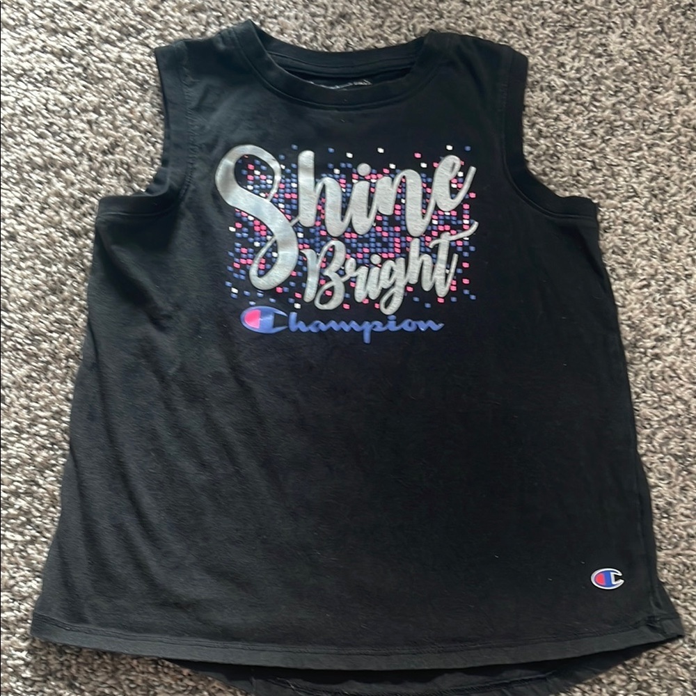 Champion Kids Shine Bright Black Tank Top